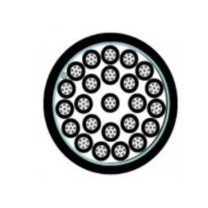 Cable Control 24x16 AWG Gris Apantallado Foil 600V Chaq.FR-PVC Res.UV DW 16 AWG 90Grados Condu Cobre Est. 8KDP124101 I2-250221