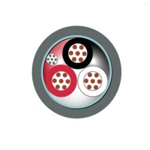 Cable Control 3x16 AWG Gris Apantallado Foil 300V Chaq.FR-PVC Res.UV DW 20 AWG 90Grados Condu. Cobre Roj 8621611109 I2-250618