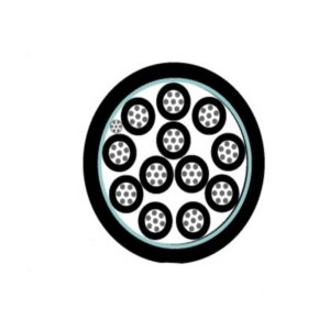 Cable Control 12x14 AWG Gris Apantallado Foil 600V Chaq.FR-PVC Res.UV DW 18 AWG 90Grados Condu Cobre Est. 8MCP112109 I2-250618