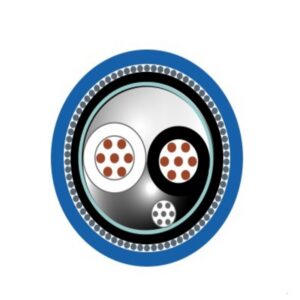 Cable Instrumentacion 1x2x18 AWG Armadura SWA Azul Apant Foil FR-PVC ResUV DW 300V 90Grados Uso Int-Ext 8561801104 I2-250618