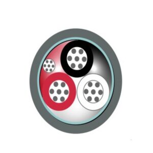 Cable Control 3x16 AWG Gris Apantallado Foil 600V Chaq.FR-PVC Res.UV DW 16 AWG 90Grados Condu Cobre Est. 8KDP103109 I2-250618