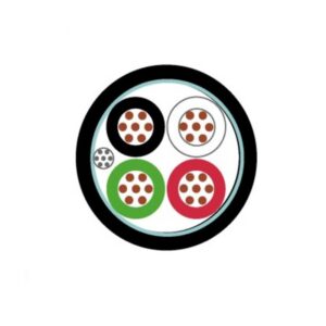 Cable Control 4x10 AWG Gris Apantallado Foil 600V Chaq.FR-PVC Res.UV DW 12 AWG 90Grados Condu Cobre Rojo 8B0P104109 I2-250618