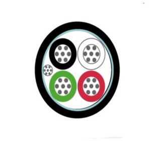 Cable Control 4x14 AWG Gris Apantallado Foil 600V Chaq.FR-PVC Res.UV DW 18 AWG 90Grados Condu Cobre Est. 8BCP104109 I2-250618