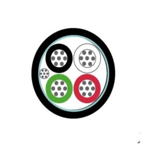 Cable Control 4x18 AWG Gris Apantallado Foil 600V Chaq.FR-PVC Res.UV DW 18 AWG 90Grados Condu Cobre Est. 8KMP104109 I2-250618