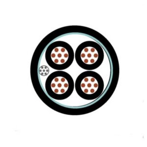 Cable Control 4x20 AWG Gris Apantallado Foil 600V Chaq.FR-PVC Res.UV DW 20 AWG 90Grados Condu Cobre Est. 8LFP104109 I2-250528