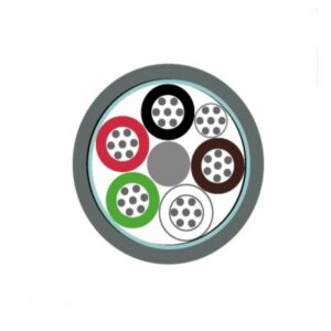 Cable Control 5x22 AWG Gris Apantallado Foil 600V Chaq.FR-PVC Res.UV DW 22 AWG 105 Grados Condu Cobre Est. 8107005109 I2-250618