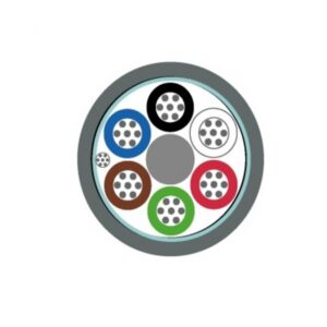 Cable Control 6x18 AWG Gris Apantallado Foil 600V Chaq.FR-PVC Res.UV DW 18 AWG 90Grados Condu Cobre Est. 8KMP106109 I2-250604