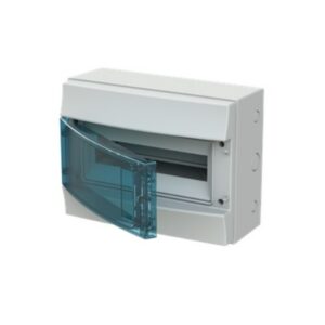 Caja distribucion Montaje superficie 12 modulos 1 fila 41A12X12A IP65 Puerta transparente enrasada 1SLM006501A1202 I2-251220