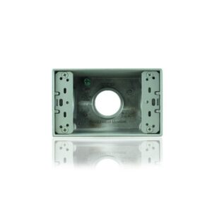 Caja Fundicion Aluminio 5800 con salida 1 pulgada 3 Huecos