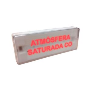 Letrero luminoso atmosfera saturada CO EN 60598 EN 60598-2-1 EN 61547 EN 55015 LLHCO I2-251220