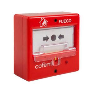 Pulsador de alarma rearmable convencional. con led indicativo. EN54 - 11 PUCAR I2-251220