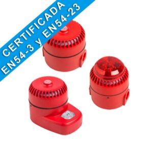 Sirena digital microprocesada y direccionable. Luz estroboscopica 105 dbm EN54 - 23 SIRAYL I2-251220