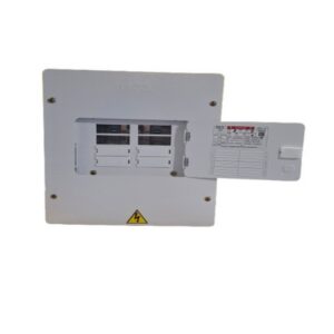 Tablero Bifasico 100A 8 Circuitos con Puerta Plastica Galvanizado - Bimetalico Uso Residencial e Industrial TB8PG-B