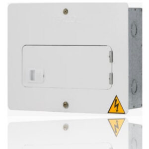 Tablero Electrico Bifasico 12 Circuitos 75A Galvanizado Puerta Metalica Blanca Barraje Bimetalico TERCOL TE12PG-BM I2-251002