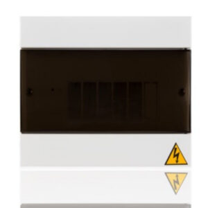 Tablero Electrico Bifasico 6 Circuitos 75A Galvanizado Tapa y Puerta Plastica Barraje Bimetalico TERCOL TTP6G-BM I2-251002