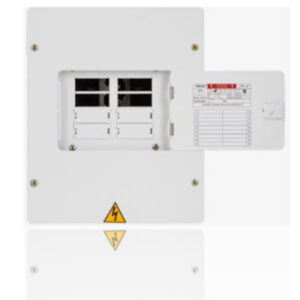 Tablero Electrico Bifasico 8 Circuitos 100A Galvanizado Tapa y Puerta Blanca Barraje Bimetalico TERCOL TB8PG-BM I2-251002