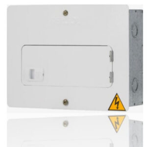 Tablero Electrico Bifasico 8 Circuitos 75A Galvanizado Puerta Metalica Blanca Barraje Bimetalico TERCOL TE8PG-BM I2-251002