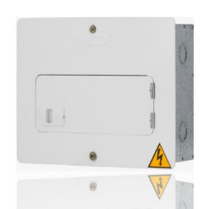 Tablero Electrico Monofasico 6 Circuitos 75A Galvanizado Puerta Metalica Blanca Barraje Bimetalico TERCOL TE6MPG-BM I2-251002