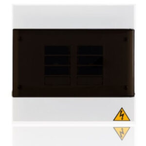 Tablero Electrico Monofasico 8 Circuitos 85A Galvanizado Tapa y Puerta Plastica Barraje Bimetalico TERCOL TTP8MG-BM I2-251002