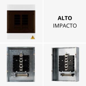 Tablero TERCOL Monofasico Con Puerta 12 Octavos 85A Galvanizada TTP12MG-B