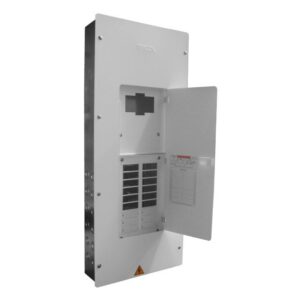 Tablero TERCOL Trifasico Con Puerta Cerrada y Espacio para Totalizador de 18 Circuitos Galvanizado TRP318TG