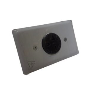 Tapa Incrustar 2 X 20A 220V Toma Empotrar Trabada Con Polo