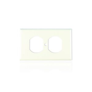 Tapa Para Toma Doble Blanca LEVITON T1206