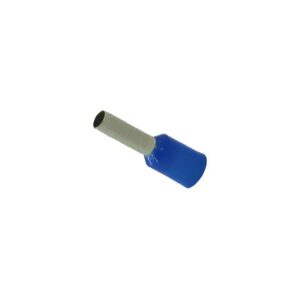 Terminal Pin Doble Aislado Azul para Cable No 14 AWG - Conector de Insercion Rapida