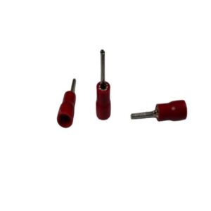 Terminal Tipo Pin Punta Solida Rojo 18/23 AWG - Conector Electrico Aislado