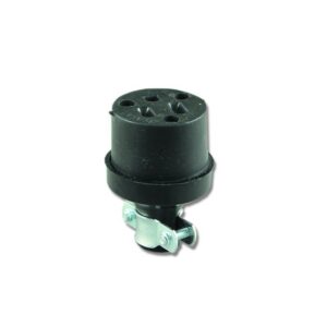 Toma CODELCA Caucho 15 AMP Con Polo C011