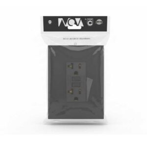 Toma Doble 20A 125V GFCI Negro Mate-Nova PT144443NM